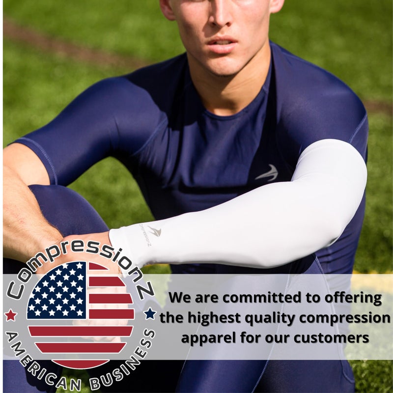 CompressionZ أكمام ضغط للذراعين للأطفال - تبريد، كرة القدم، كرة السلة، جولف، حماية من أشعة الشمس UV - Image 4