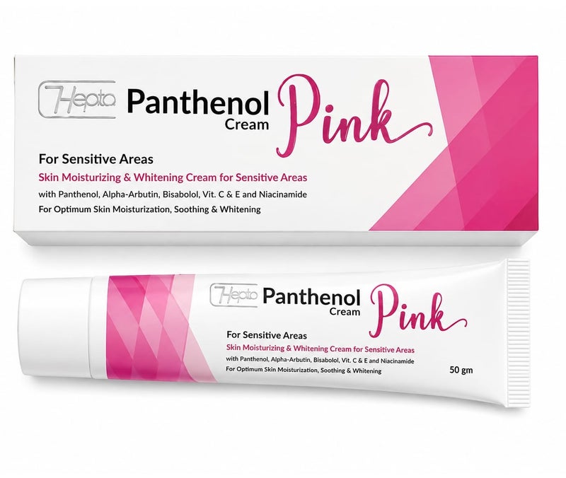 hepta Panthenol Pink Cream Moisturizing&whitening for sensitivg Areas - Image 1