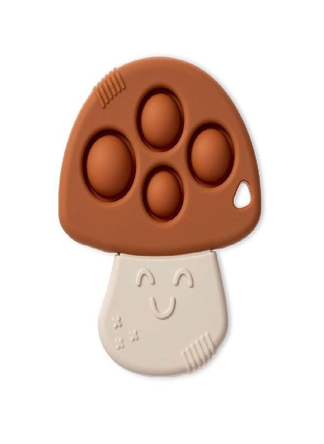 Itzy Ritzy Itzy Ritzy Sensory Popper Toy - Itzy Pop Toy Features Raised Textures to Soothe Sore Gums; Relieves Stress and Improves Fine Motor Skills; Can Attach to a Bag or Pacifier Strap; Mushroom  - Image 5