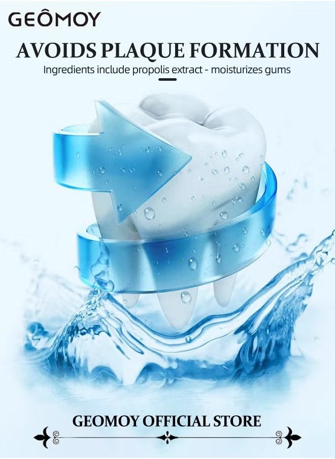 Geomoy Water Flosser Professional Cordless Dental Floss Oral Irrigator Portable Rechargeable and Waterproof Water Flossing for Teeth Cleaning 300ml Reservoir for Home and Travel - Image 5