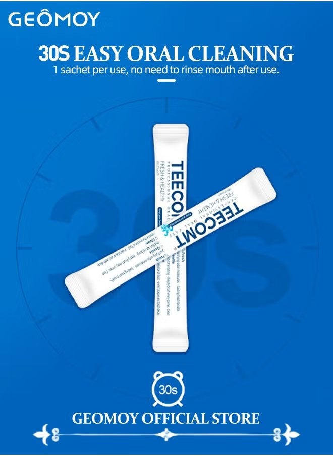 Geomoy Water Flosser Professional Cordless Dental Floss Oral Irrigator Portable Rechargeable and Waterproof Water Flossing for Teeth Cleaning 300ml Reservoir for Home and Travel - Image 4