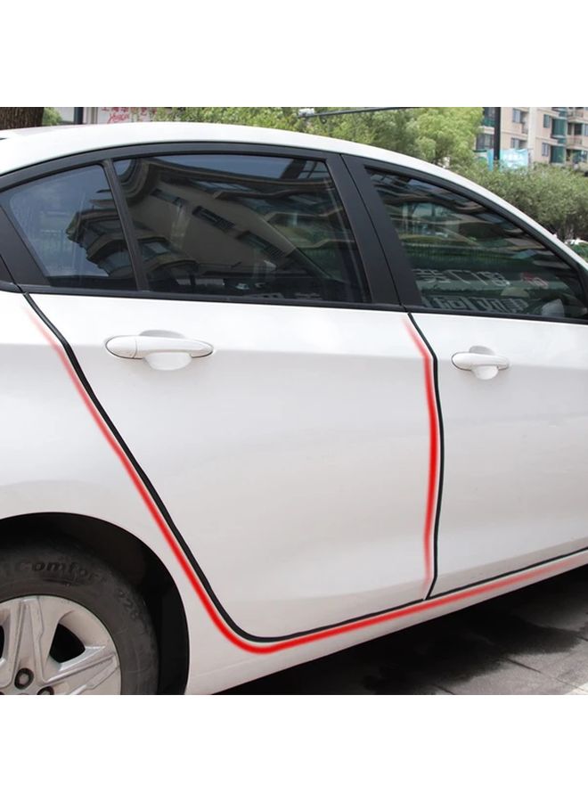 Black 196.85 Inch Car Door Edge Scratch Protective Strip Guard Trim Auto Anti Collision Decoration With Steel - Image 4