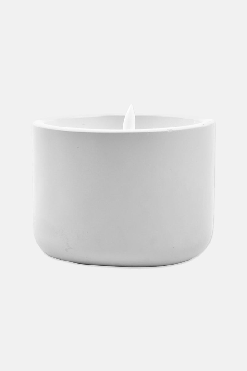 Muy Mucho Base Led Candle, White  - Image 1