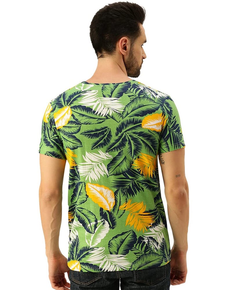 Veirdo Men's Regular Fit T-Shirt (TSH_99_B102_L_Green_Large) - Image 2