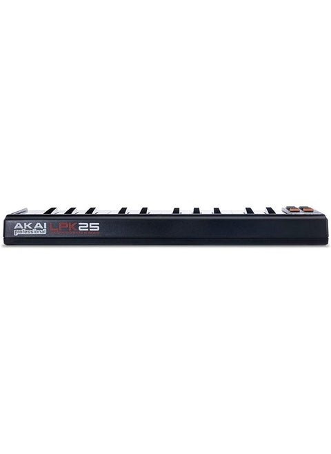 AKAI Professional LPK25 - USB MIDI Keyboard controller with 25 Velocity-Sensitive Synth Action Keys for Laptops (Mac & PC), Editing Software included,MultiColored
