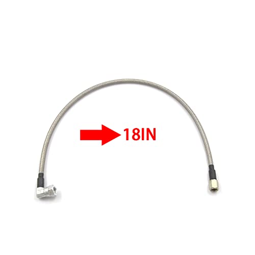 LVOUP 4AN Stainless Steel Braided Turbo Oil Feed Line 18 Turbocharger Oil Drain Return Line Hose And Hose Ends - Image 3