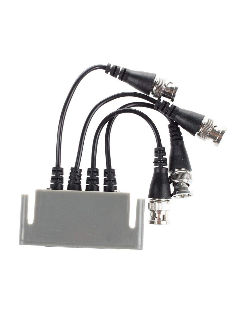 4 Channel Passive UTP Video Balun for CCTV BNC Male to RJ45 CAT5 Connection - Image 5