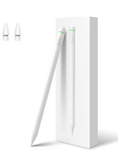 Generic Magnetic Stylus Pen for iPad 2018-2024 Fast Charging Twice with Tilt Sensitivity and Palm Rejection Compatible with iPad Air Pro and Mini Classic White  - Image 1