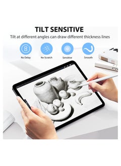 Generic Magnetic Stylus Pen for iPad 2018-2024 Fast Charging Twice with Tilt Sensitivity and Palm Rejection Compatible with iPad Air Pro and Mini Classic White  - Image 4