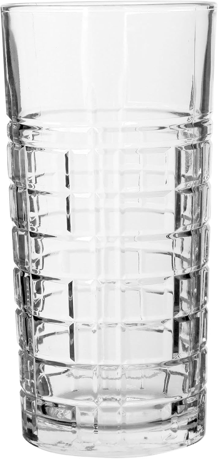 LAV Long Glasses Set of 6  Versatile Glasses for Juice Iced Tea and More  Sleek Design  Ideal for Home Parties and Everyday Use  Durable Glass  Dishwasher Safe  1225 oz  356 cc - Image 4