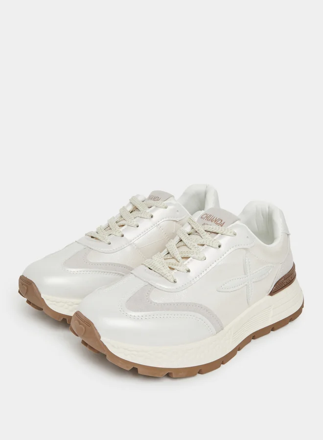 Styli Styli Classic Star Logo Lace Up Sneakers