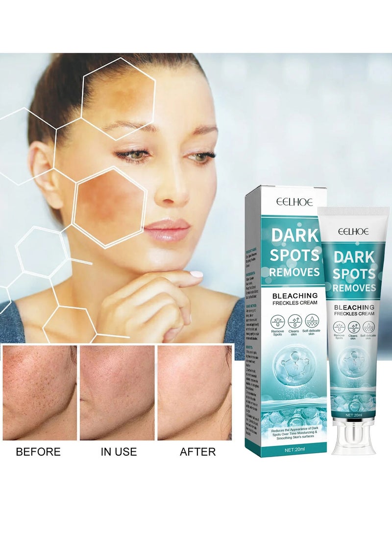 EELHOE كريم تبييض لإزالة البقع الداكنة والنمش للوجه، مصحح سريع المفعول للبقع الداكنة للوجه والجسم، يخفف من فرط التصبغ، النمش، بقع الشمس، يوحد لون البشرة، مزيل لبقع العمر. - Image 4