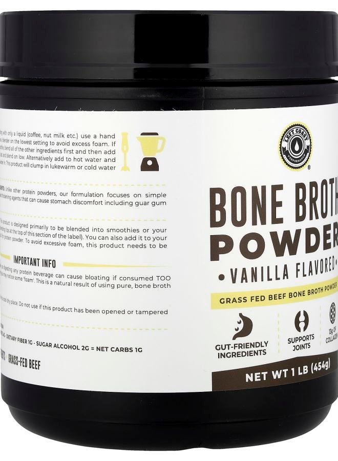 Left Coast Performance Bone Broth Powder Vanilla 1 lb (454 g) - Image 2