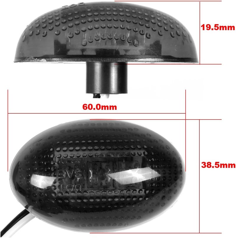 Partsam Smoked LED Side Fender Marker Light Kit for Ford F350 F450 F550 (1999-2010) - Image 5