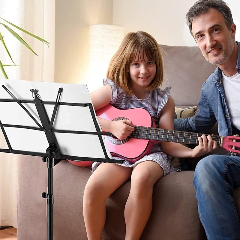 Device Of Urban Infotech حامل موسيقي قابل للتعديل لحفظ النوتات والكلمات | مع حقيبة حمل | حامل كتب مكتبي | مناسب للنوتات | الكتب | ممارسة الكمان | الأداء الآلي والمسرحي - Image 5