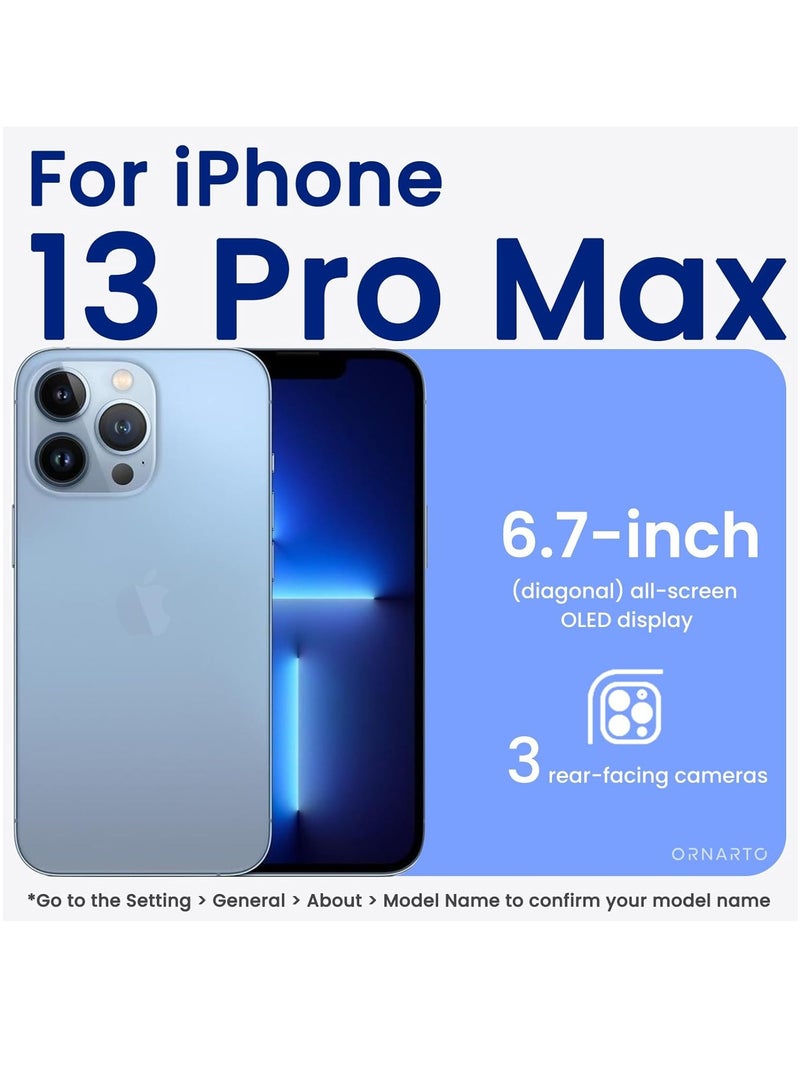 BORTONY iPhone 13 Pro Max Case Cover Liquid Soft Silicone Ultra Slim iPhone 13 Pro Max Cover Shockproof Protective Phone Case for iPhone 13 Pro Max 6.7 inch - Image 2