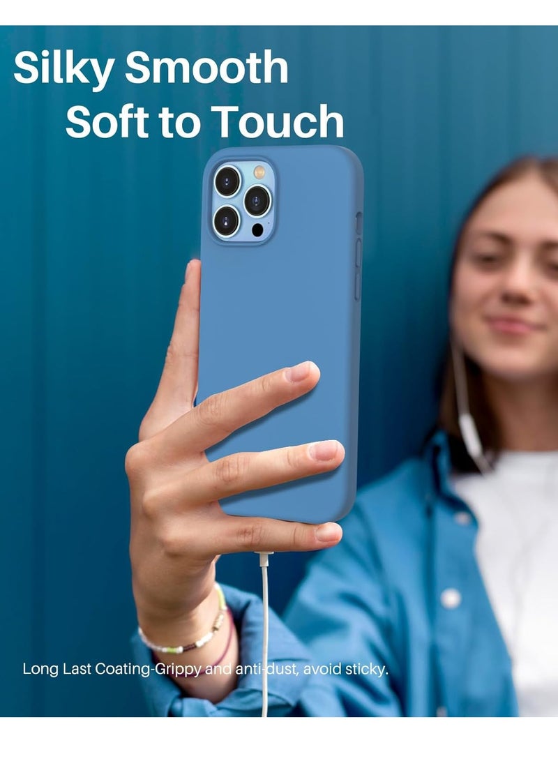 BORTONY iPhone 13 Pro Max Case Cover Liquid Soft Silicone Ultra Slim iPhone 13 Pro Max Cover Shockproof Protective Phone Case for iPhone 13 Pro Max 6.7 inch - Image 5