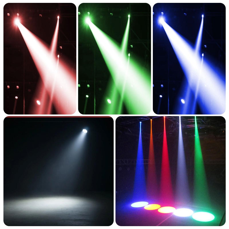 DJBoomy Pinspot Light with Remote 4 in 1 Stage Spotlight: 15W RGBW LED Beam Mirror Disco Ball Spot Lights - Mini Pin Lighting for Party DJ Disco Wedding Bar Club Indoor Outdoor Show - Image 2