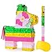 WERNNSAI Cinco De Mayo Donkey Piata Rainbow Donkey Piata with Blindfold Bat for Kids Mexican Piata for Fiesta Party Decorations Luau Event Birthday Hawaiian Party Supplies Mexican Theme Carnivals - Image 2