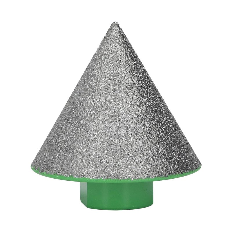 M14 Green Beveling Chamfer Bit, 60° Base Angle Milling Tool for Shaping and Polishing Ceramics Granite Marble (48mm) - Image 1