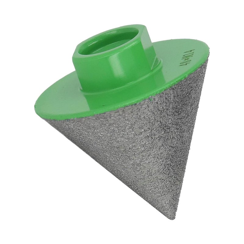 M14 Green Beveling Chamfer Bit, 60° Base Angle Milling Tool for Shaping and Polishing Ceramics Granite Marble (48mm) - Image 3