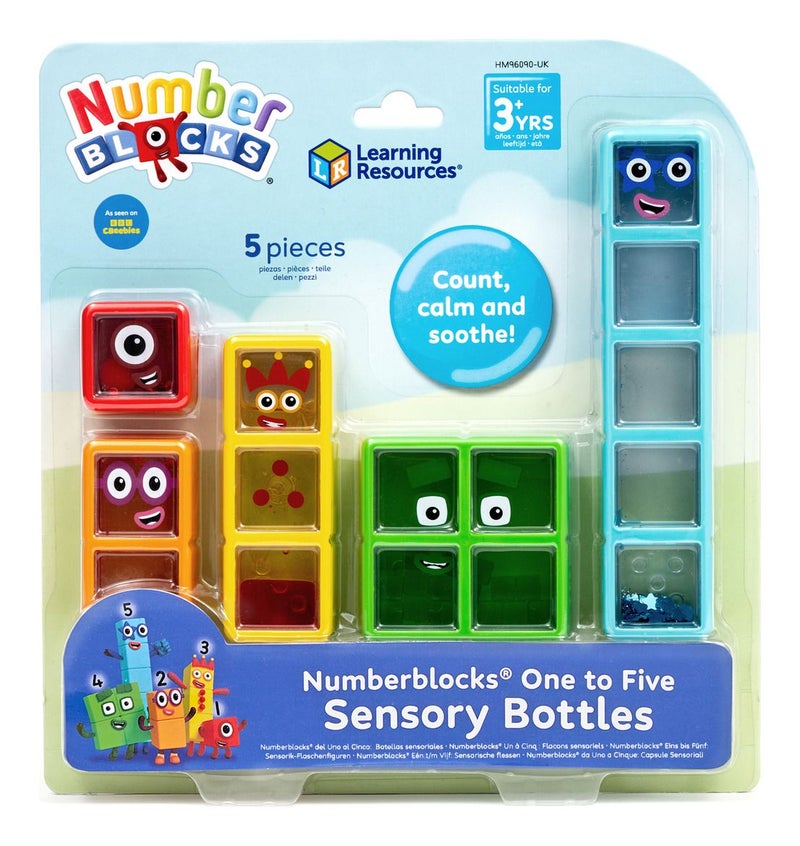 Learning Resources Numberblocks One to Five Sensory Bottles Set (5 Pieces) - Image 1