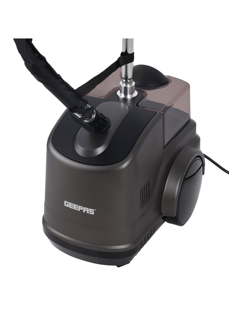 GEEPAS Garment Steamer 2000 W| with Hanger and Fabric Brush, 2 Speed Setting| 3 L Water Detachable Tank Capacity, Suitable for all Kinds of Fabric and Safe for Delicate Fabrics| 2 Years Warranty GGS25020 Black 3 L 2000 W GGS25020 Black - Image 4