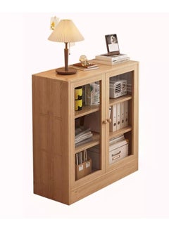 keke Multi-Layer Storage Bookshelf Rack Stylish Living Room Home Storage with and Transparent Door  - Image 1