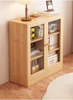 keke Multi-Layer Storage Bookshelf Rack Stylish Living Room Home Storage with and Transparent Door  - Image 2
