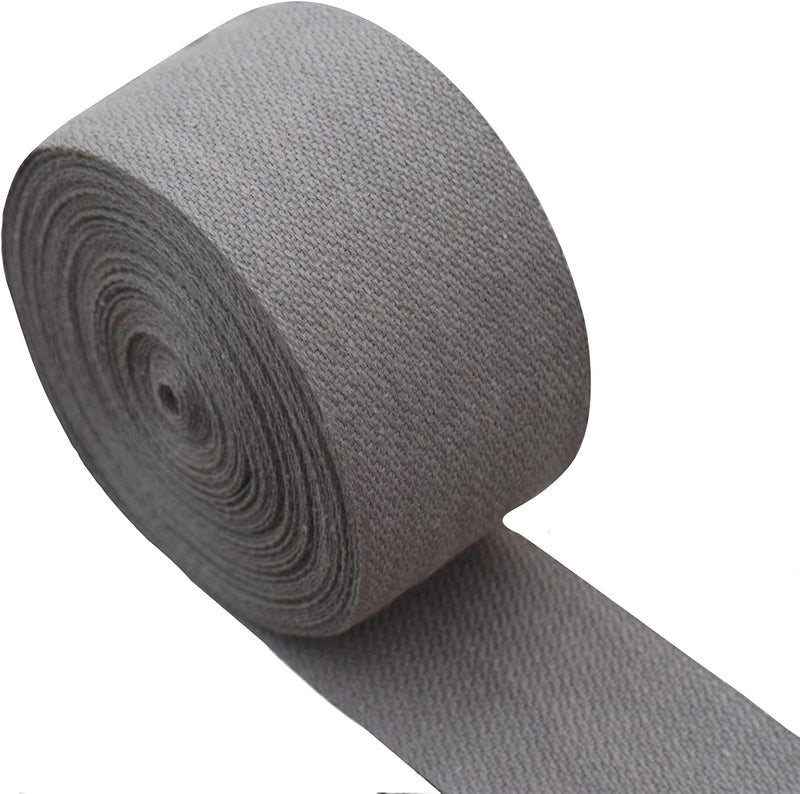 FUNORNAM 10Yard 2Inch Wide Carpet Binding Trim Plain Tape, 100% Cotton Rug Seam Ribbon Webbing - Image 1