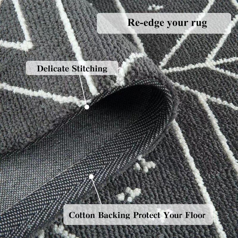 FUNORNAM 10Yard 2Inch Wide Carpet Binding Trim Plain Tape, 100% Cotton Rug Seam Ribbon Webbing - Image 2