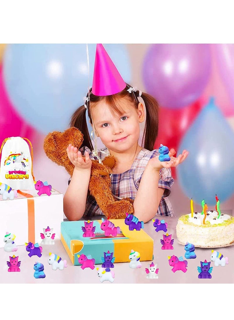 Excefore Mochi Squishy Toys, 25Pcs Unicorn Kawaii Squishies Fidget Toys Pack - Stress Relief Toys Party Bags Fillers for Boys Girls Birthday Party Favors Gifts - Image 5