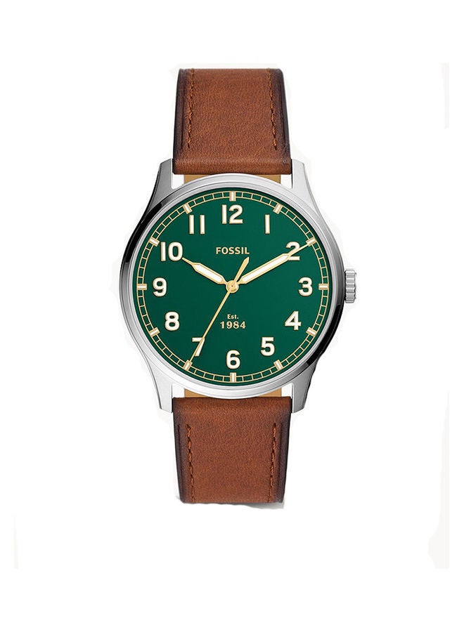FOSSIL Men Analog Round Shape Leather Wrist Watch FS5925 - 42 Mm - Image 1
