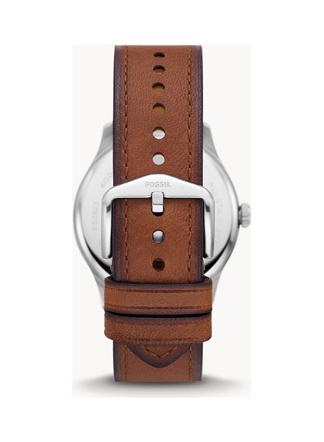 FOSSIL Men Analog Round Shape Leather Wrist Watch FS5925 - 42 Mm - Image 2