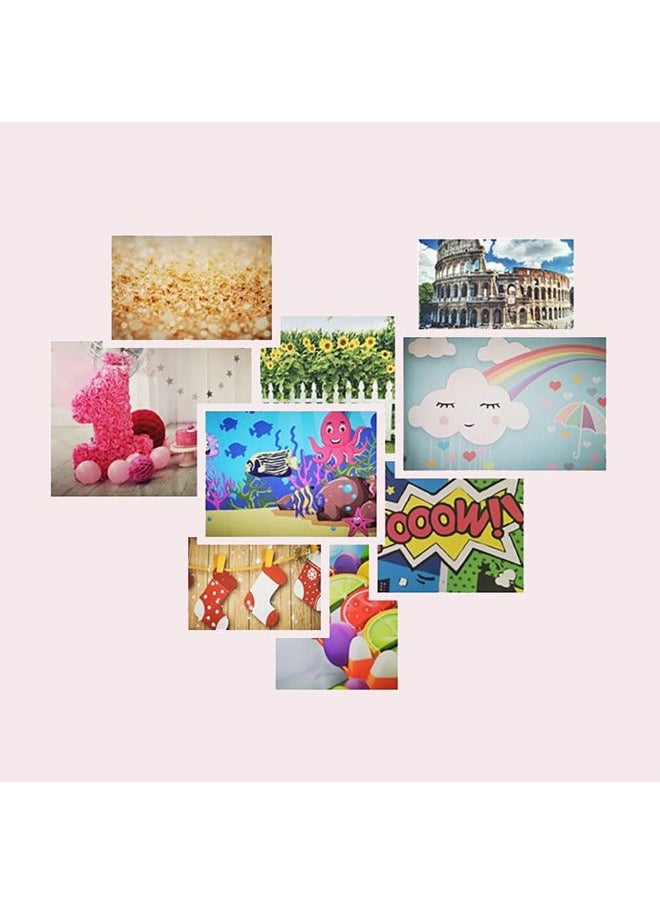 Gamegenic - Safari Baby Shower Round Backdrop Cover Jungle Animals Oh Baby Circle Backdrop Cover Tropical Leaves Zoo Animals Newborn Baby Shower Birthday Party Decoration Photo Studio Background 6.5x6.5ft - Image 1
