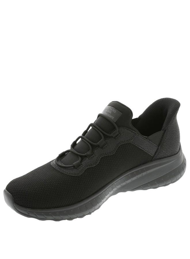 SKECHERS Women's Work Hands Free Slip Ins Squad Chaos SR-Jasul Food Service Shoe, Black, 7.5 Wide - Image 5