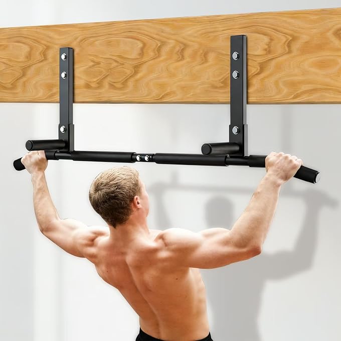 Pull Up Bar 42" Wide Pull Up Bar For Doorway Pull Up Bar For Doorway Multi Grip Design Trains Multiple Muscle Groupssuitable For Beams And Rafters And Is Easy To Install - Image 4