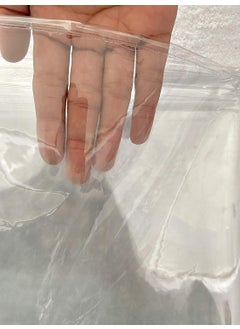 LIV -LIV IN VIBRANCE LIV PVC Transparent AC Curtain O3 for Home Office Kitchen Shop 025mm Thickness 8 feet Pack of 2  - Image 4