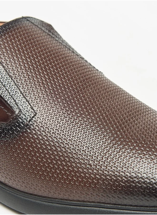 دوتشيني Men's Textured Slip-On Loafers
