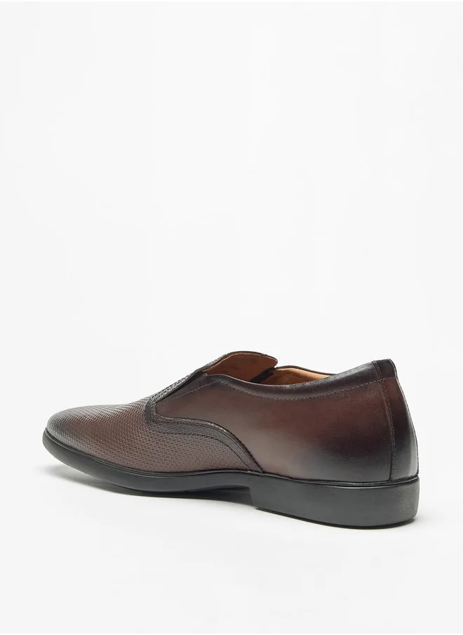 دوتشيني Men's Textured Slip-On Loafers