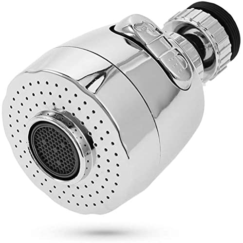 KPNG 360°Rotatable Swivel Faucet Filter Shower Head Universal Connector Movable Tap Extension Replacement Sprayer Water-saving Filter Fuvaro Bubbler For Kitchen Bathroom Sink(Pack Of-1, Short) - Image 1