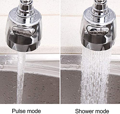 KPNG 360°Rotatable Swivel Faucet Filter Shower Head Universal Connector Movable Tap Extension Replacement Sprayer Water-saving Filter Fuvaro Bubbler For Kitchen Bathroom Sink(Pack Of-1, Short) - Image 4