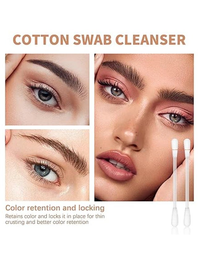 20 Pcs Cotton Makeup Remover Swabs，Cotton Swab Contains Makeup Remover,Cotton Swabs Sticks for Eye/Lip/Eyebrow/Eyelash Makeup Correctors Removing Swabs - Image 3