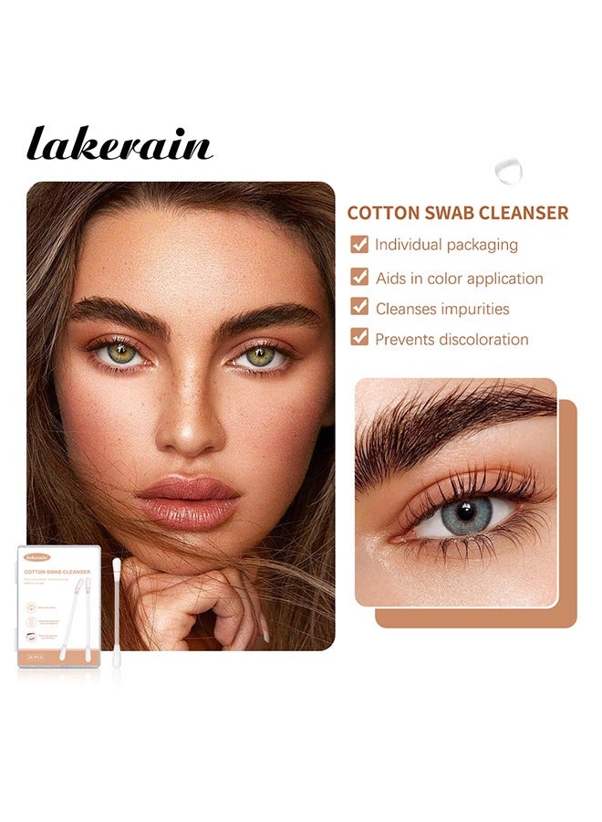 20 Pcs Cotton Makeup Remover Swabs，Cotton Swab Contains Makeup Remover,Cotton Swabs Sticks for Eye/Lip/Eyebrow/Eyelash Makeup Correctors Removing Swabs - Image 4