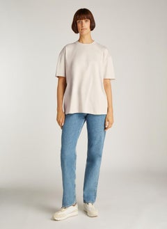 Calvin Klein Jeans Logo Detail Knitted T-Shirt  - Image 4