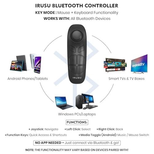 Irusu Play VR Plus - HD 3D Virtual Reality Headset with Adjustable HD Lens, Stereo Headphones, Touch Button, Controller - Mobile VR Gaming & Learning Compatible - Image 3