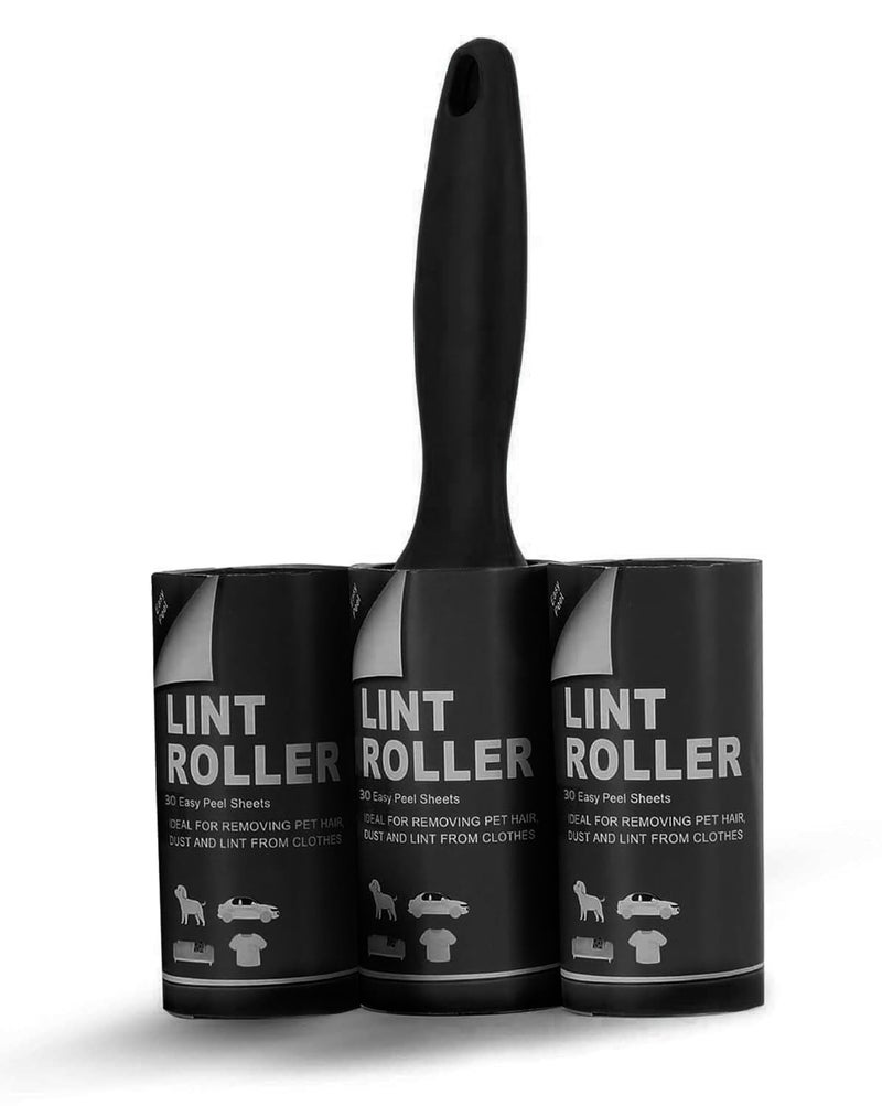 Niwlix Lint Remover Roller Brush for Clothes Pet Hair Lint Fur Remover Easy-Tear Sheets Lint Roller for Clothes, Sofa, Furniture, Sweater, Dust & Dirt - 3Rolls 60 Sheets Each - Image 1