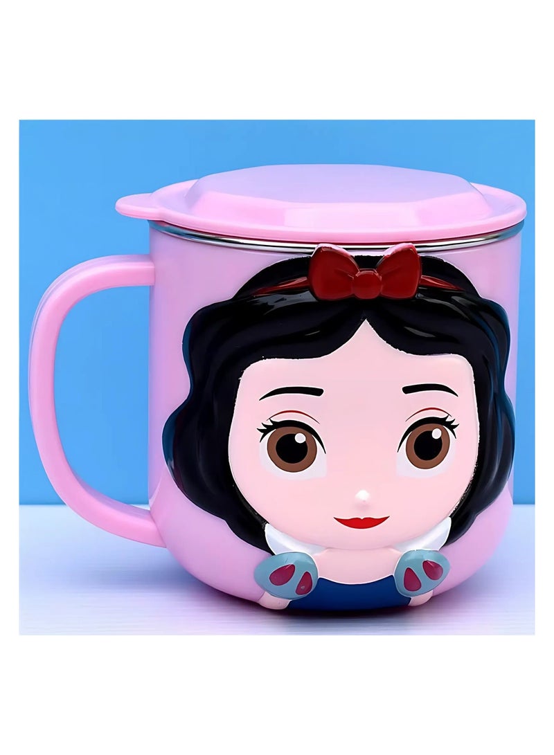 ديزني كوب ماء من الفولاذ المقاوم للصدأ كوب مضاد للسقوط يمكن استخدامه في المشروبات الساخنة والباردة للأطفال 300 مل - Image 1