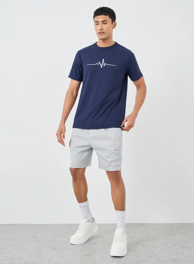 Take Two Graphic Print Round Neck Regular Fit T-Shirt