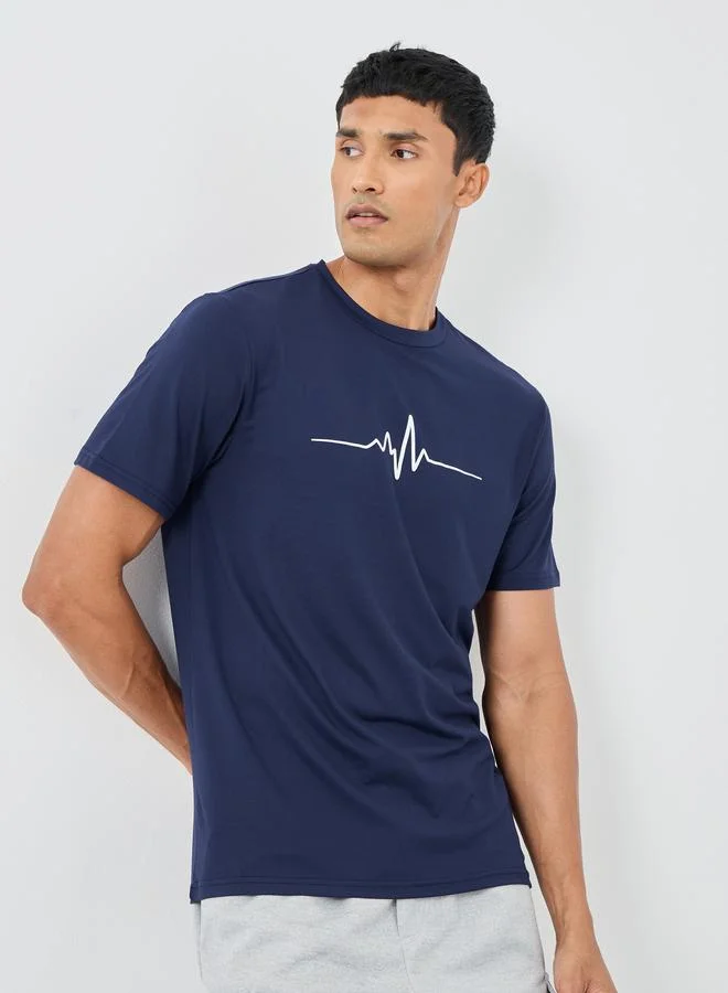 Take Two Graphic Print Round Neck Regular Fit T-Shirt